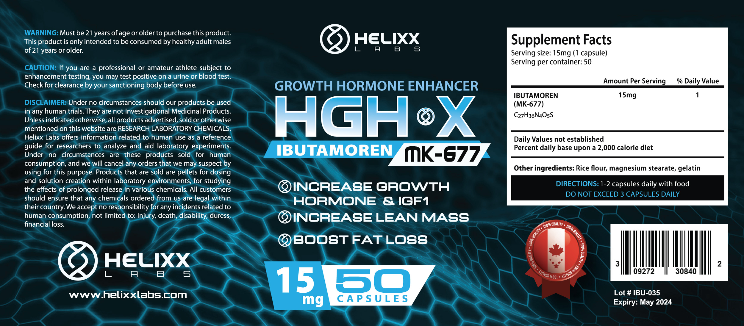 Helixx-HGH-X-curves