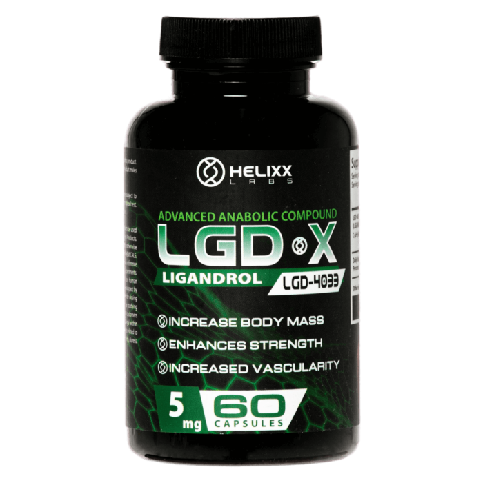 Ligandrol LGD 4033 SARM - 60 Capsules of 5mg for safe muscle growth and increased endurance
