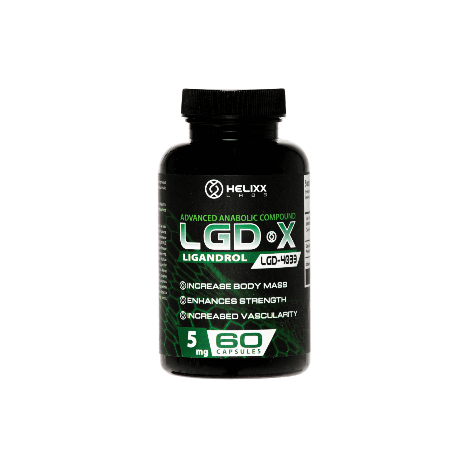 Ligandrol LGD 4033 SARM - 60 Capsules of 5mg for Improved Endurance, Bone Density and Muscle Growth