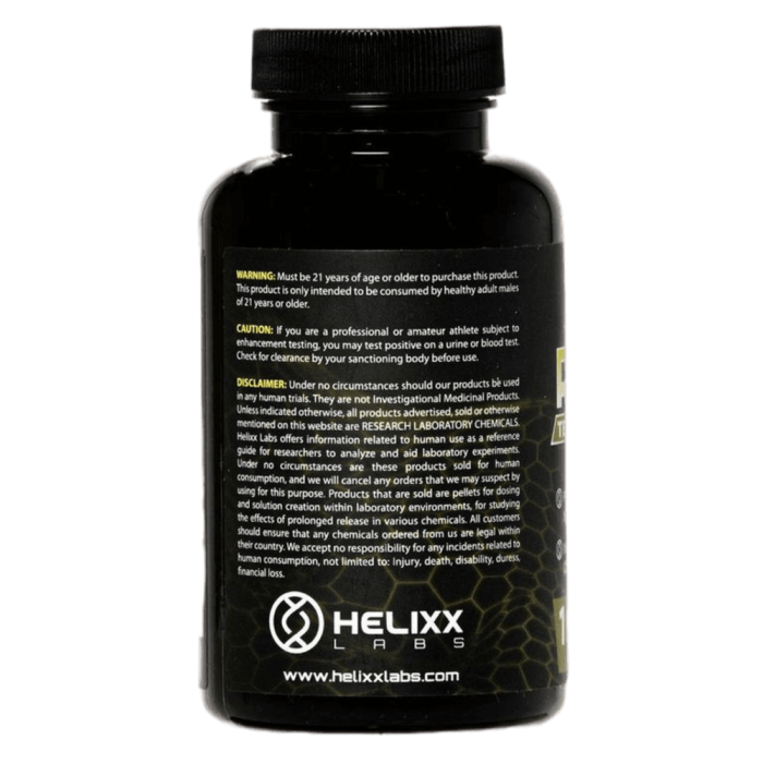 RAD140 Testolone SARMs -- Warning label from Helixx Online Canada