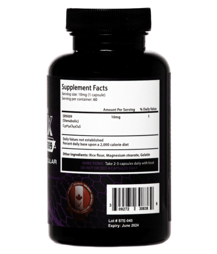 Stenabolic SR9009 SARMs nutritional facts from Helixx Online Canada