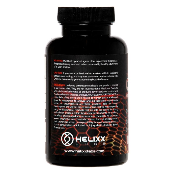 A warning label for Ostarine (MK2866) produced by Helixx Online Canada