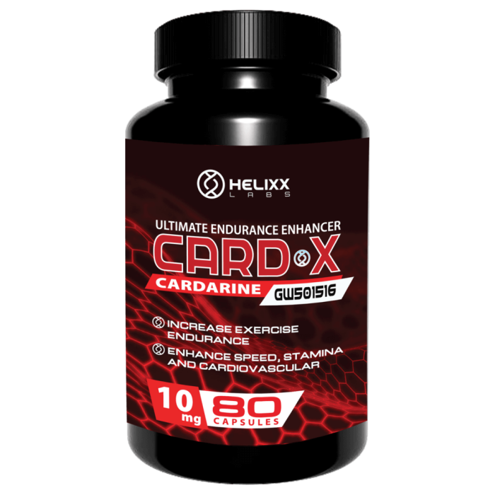 Helixx Online Cardarine GW501516 - 80 Capsules of 10mg for Improved Endurance and Fat Loss