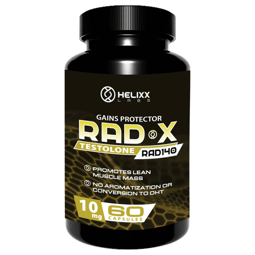Testolone RAD140 SARMs by Helixx Online - 60 Capsules of 10mg - SARMs Sold & Shipped in Canada