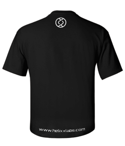 Black Helixx Labs T Shirt back