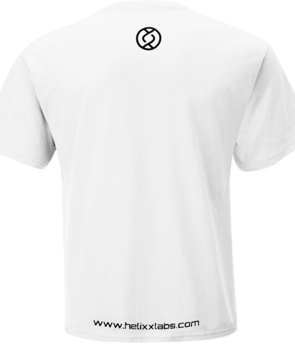 White Helixx Labs T Shirt back