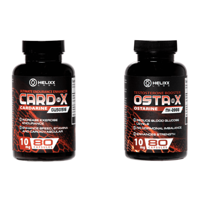 Beginner Shred Stack - Cardarine GW501516 and Ostarine MK2866 SARMs sold in Canada